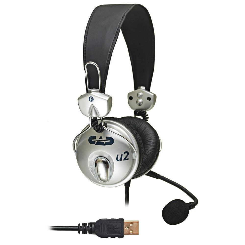 CAD USB Stereo Headphones with Cardioid Condenser Microphone - DY Pro Audio