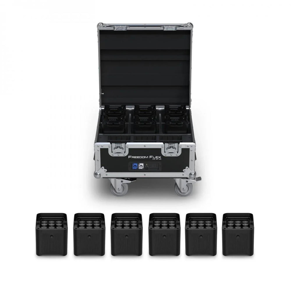 Chauvet DJ Freedom Flex H9 IP, Pack of 6 with Charging Case