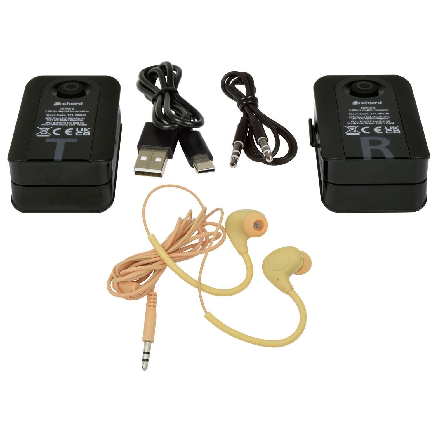 Chord IEM58 Compact 5.8GHz In-Ear Monitoring System - DY Pro Audio