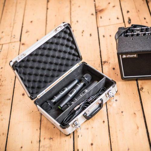 Chord Microphone Aluminium Flight Case With Customisable Foam - DY Pro Audio
