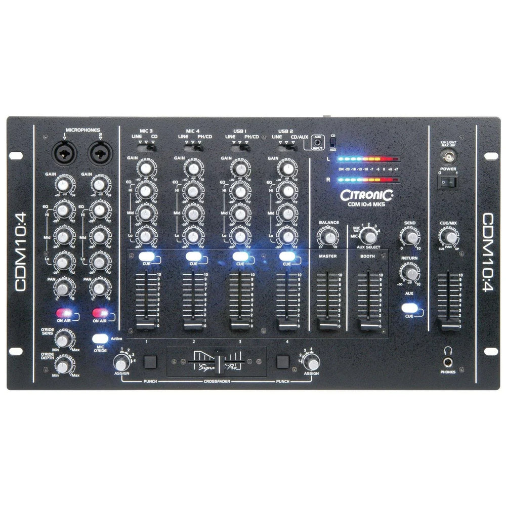 Citronic CDM10:4 MK5 4 Channel USB Mixer - DY Pro Audio