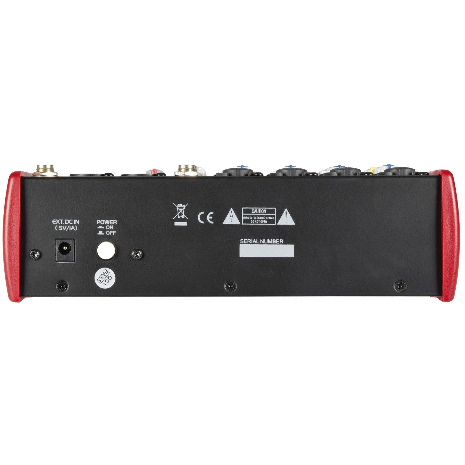 Citronic CSM-6 Compact Mixer 6Ch Bluetooth USB Digital FX Mixing Desk - DY Pro Audio