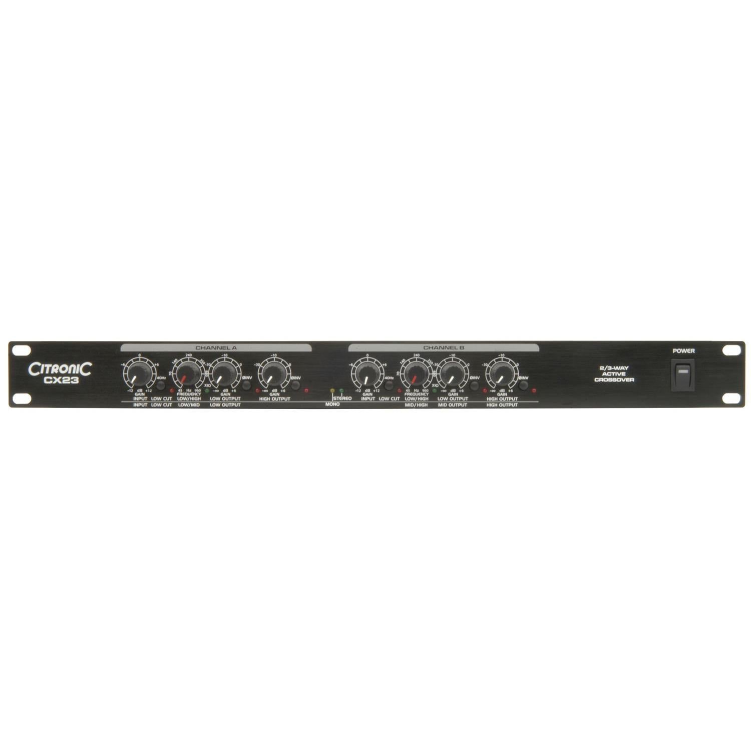 Citronic CX23 Active Crossover 2 / 3 / 4 Way - DY Pro Audio