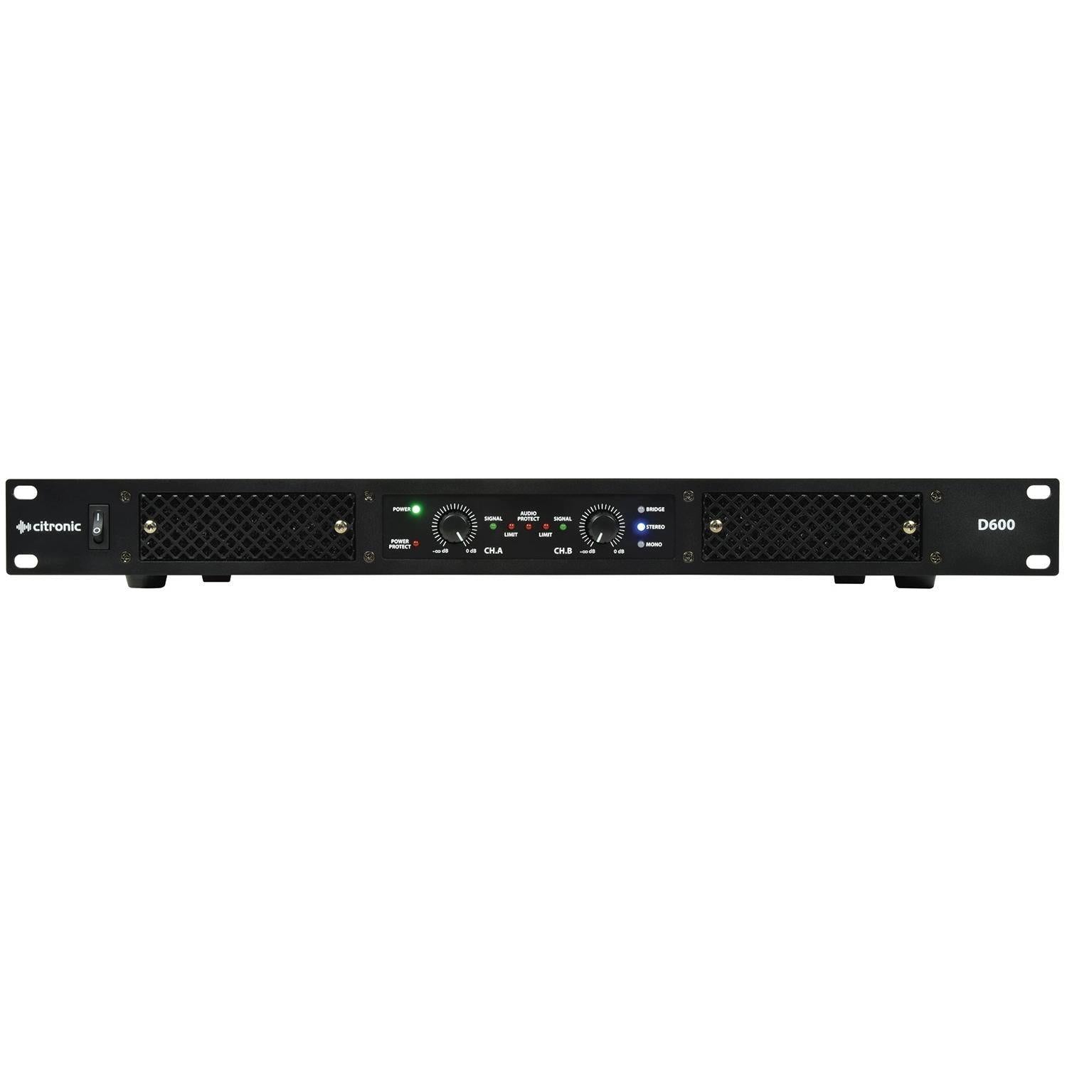 Citronic D600 D-Series Class-D Power Amplifier - DY Pro Audio