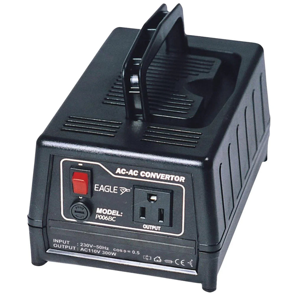Eagle Step Down Voltage Converter 230/240V to 110/120Vac 300W US To UK Plug