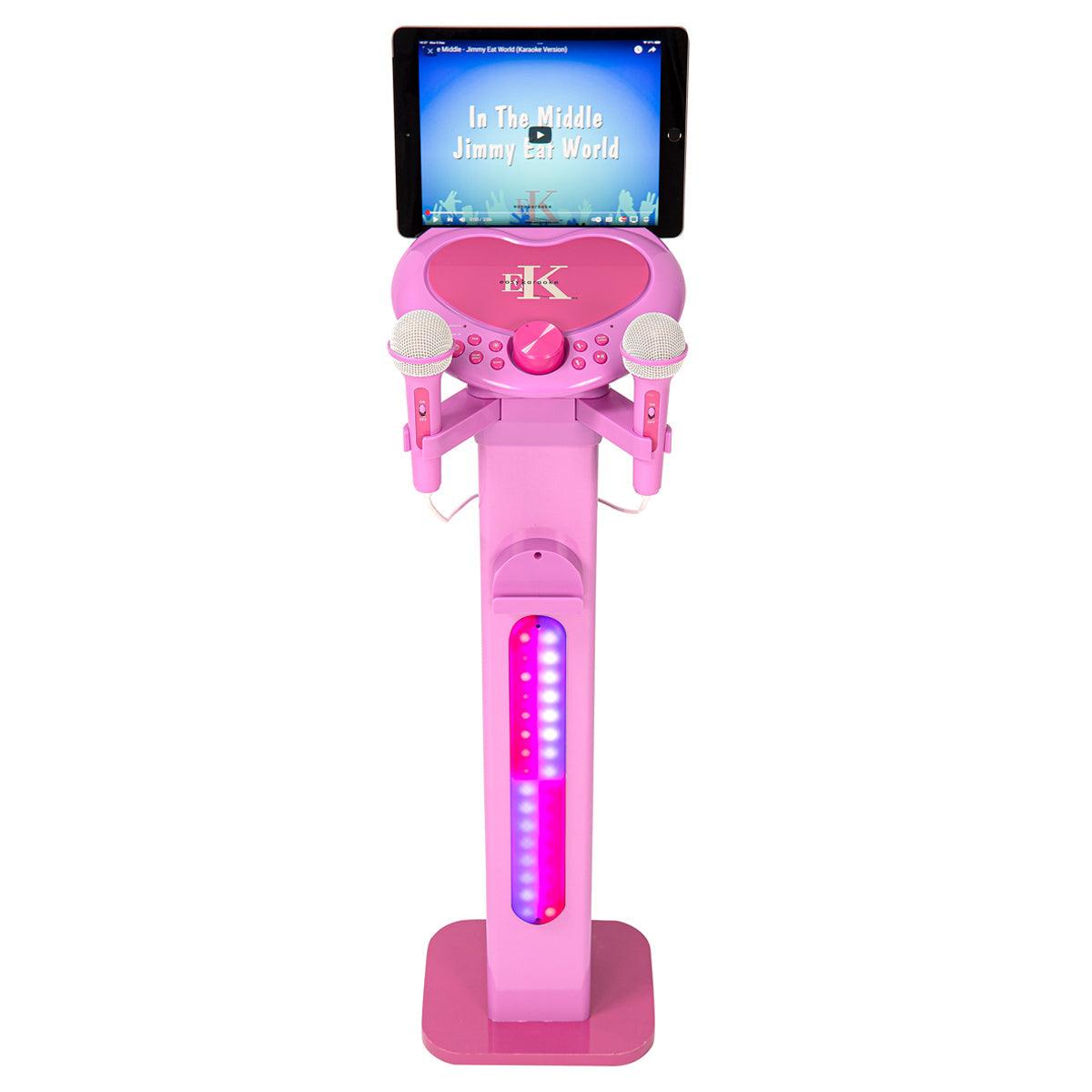 Easy Karaoke Bluetooth¬Æ Kids Singalong Pedestal Karaoke Machine ~ Pink - DY Pro Audio