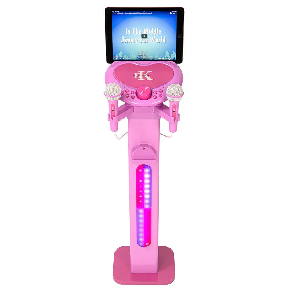 Easy Karaoke Bluetooth¬Æ Kids Singalong Pedestal Karaoke Machine ~ Pink - DY Pro Audio