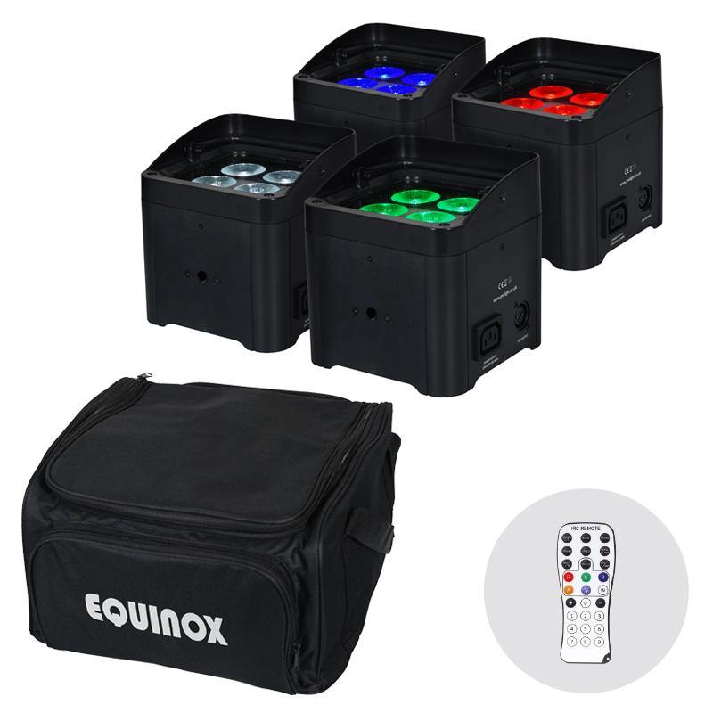 Equinox Colour Raider Lithium Battery Uplighter Pack - DY Pro Audio