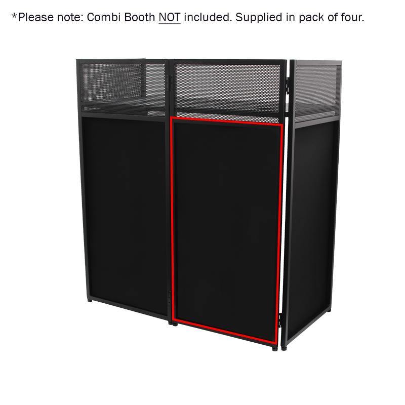 Equinox Combi Booth System Replacement Black Lycra Set (4 Panels) - DY Pro Audio