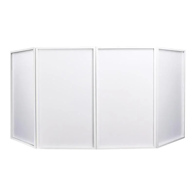 Equinox Foldable DJ Screen White Includes Bag - DY Pro Audio