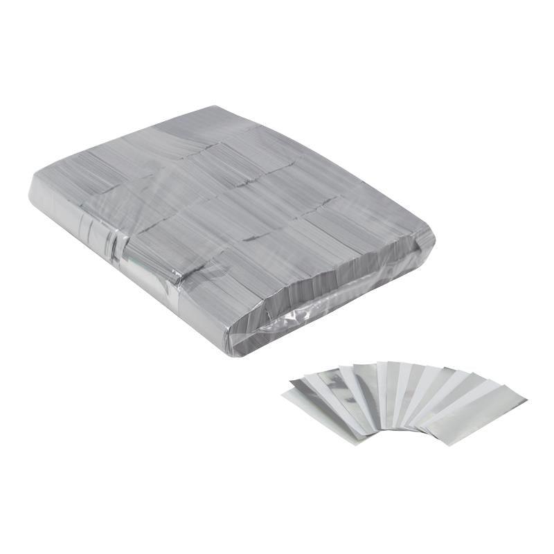 Equinox Loose Confetti 17 x 55mm – White and Metallic Silver 1kg - DY Pro Audio
