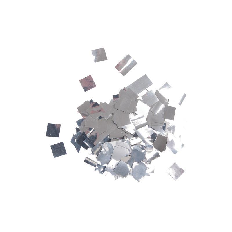 Equinox Loose Confetti Squares 17 x 17mm – Metallic Silver 1kg - DY Pro Audio
