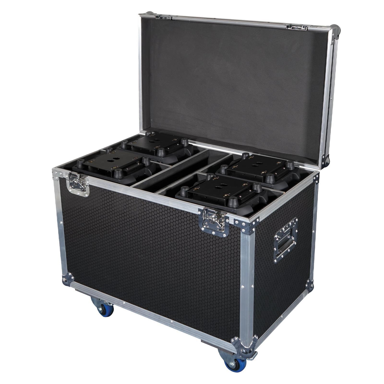 Equinox Quad Fusion 200 Zoom Spot Flight Case - DY Pro Audio