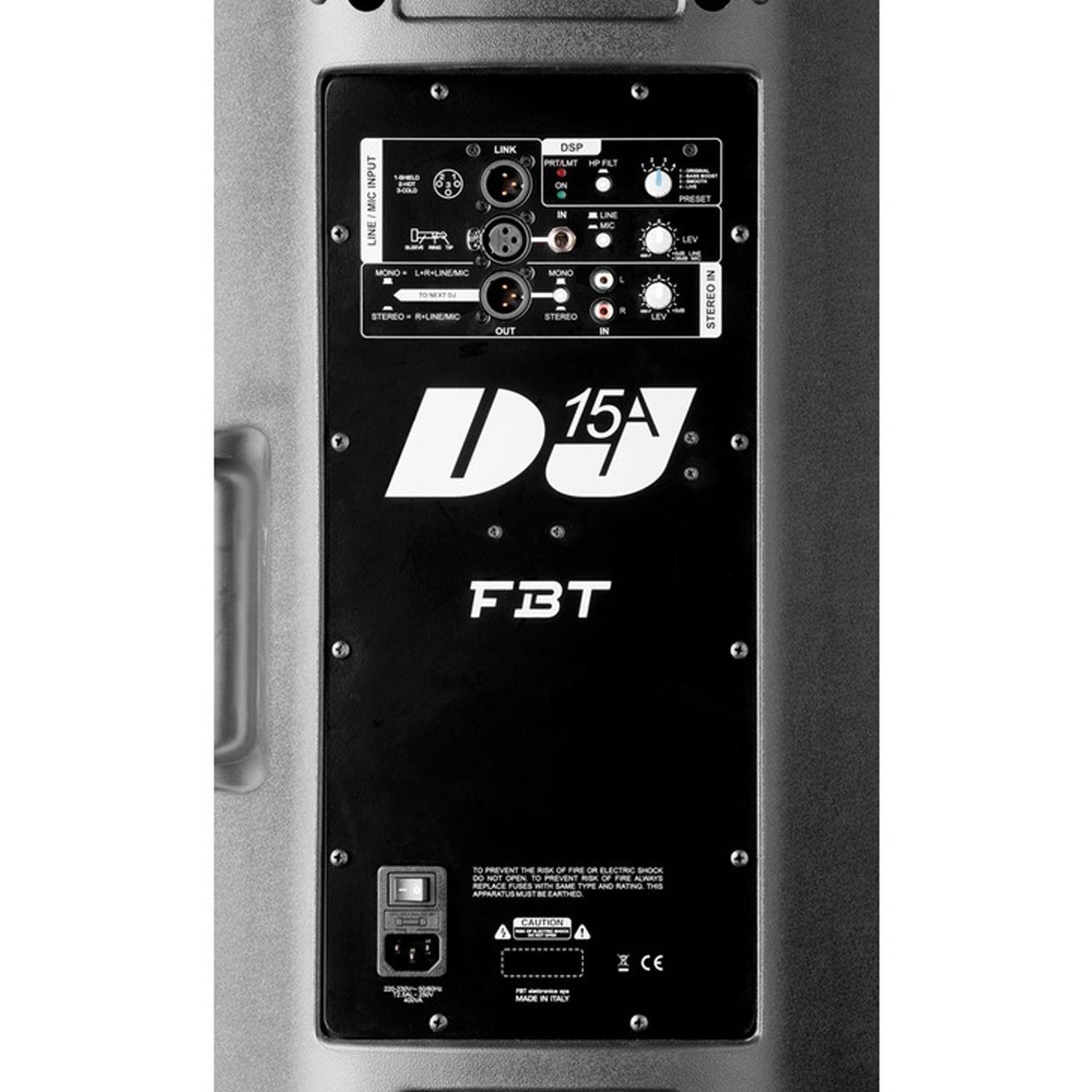 FBT J5000 DJ15A & SUBline 118SA Package - DY Pro Audio