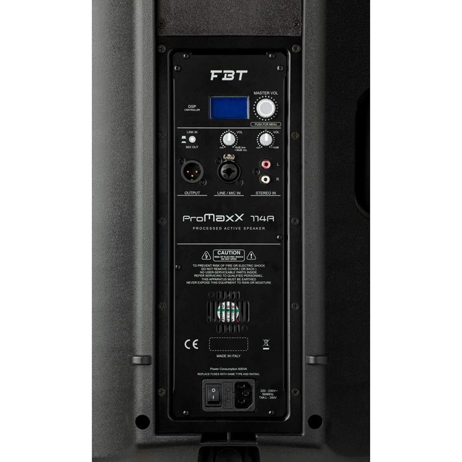FBT PM 3000 ProMaxx 114A & SUBline 112SA Package - DY Pro Audio