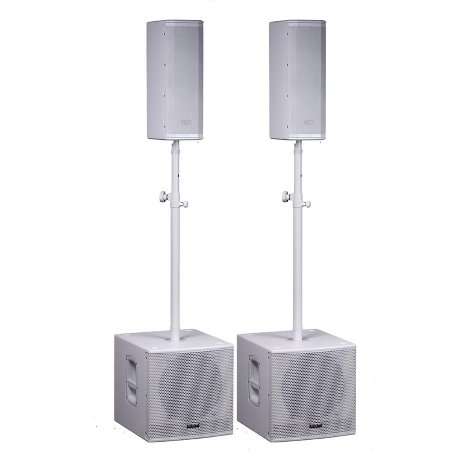 FBT VN2000 Active Speaker Package White - DY Pro Audio