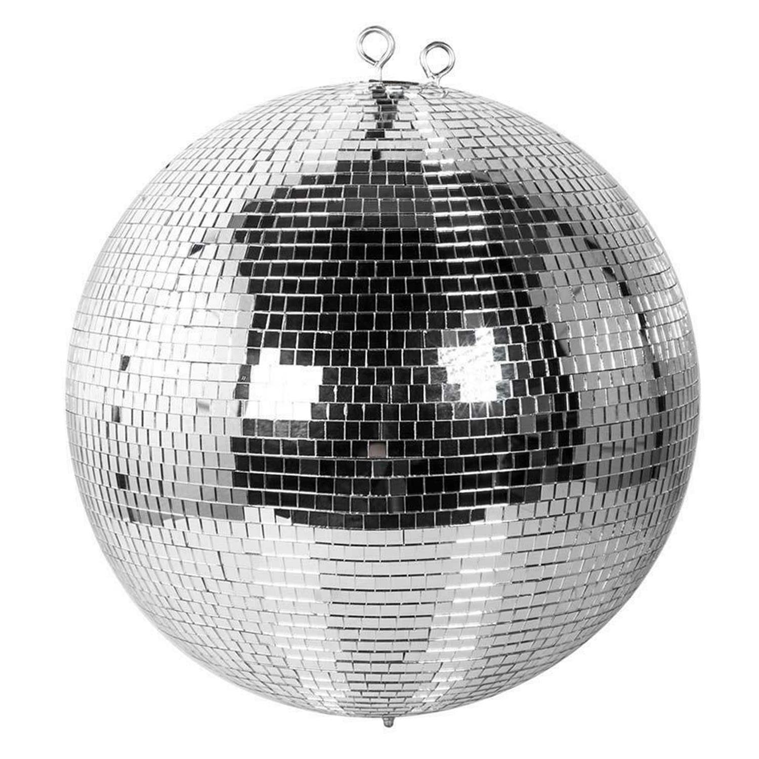 FX Lab Silver 40cm 400mm Mirror Ball with Dual Hanging Points - DY Pro Audio