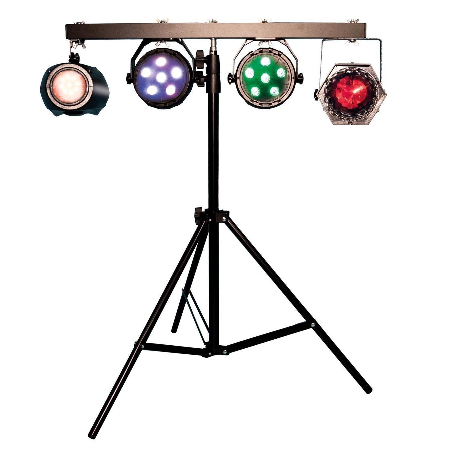 FXLAB Mobile DJ Lighting Kit with 4 LED Lighting Effects - DY Pro Audio