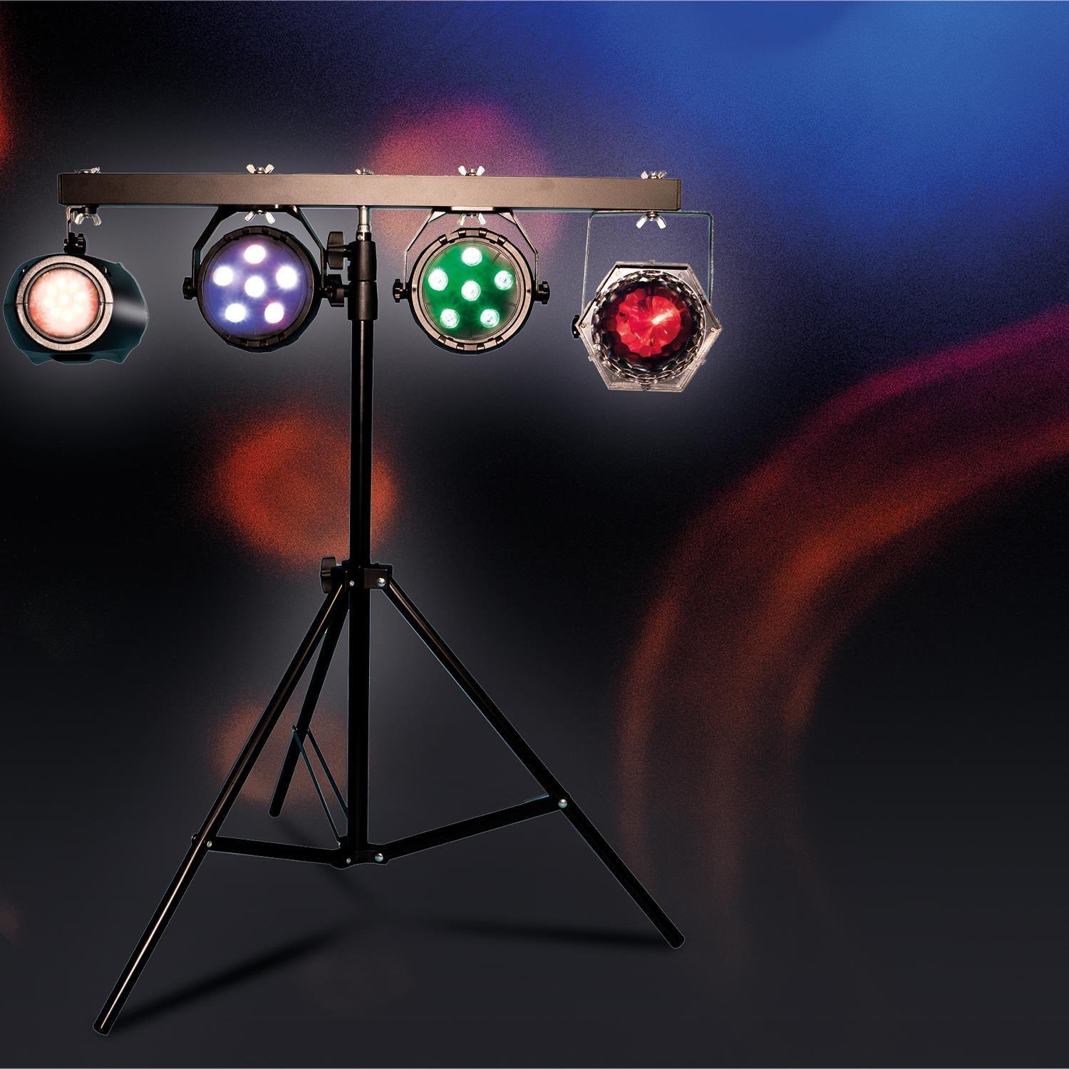 FXLAB Mobile DJ Lighting Kit with 4 LED Lighting Effects - DY Pro Audio
