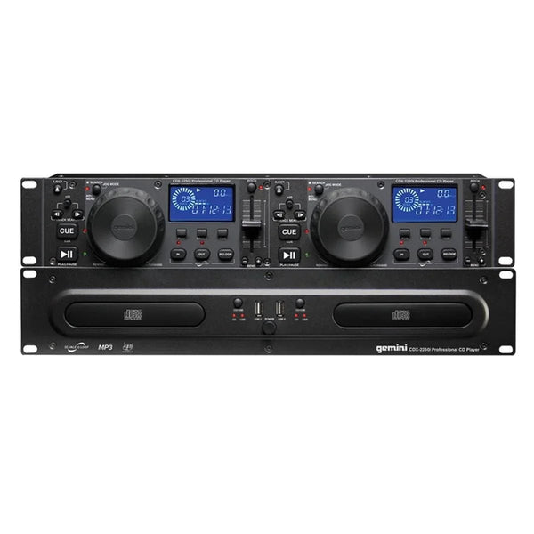 Gemini CDX - 2250i Rackmount Dual CD Player With USB