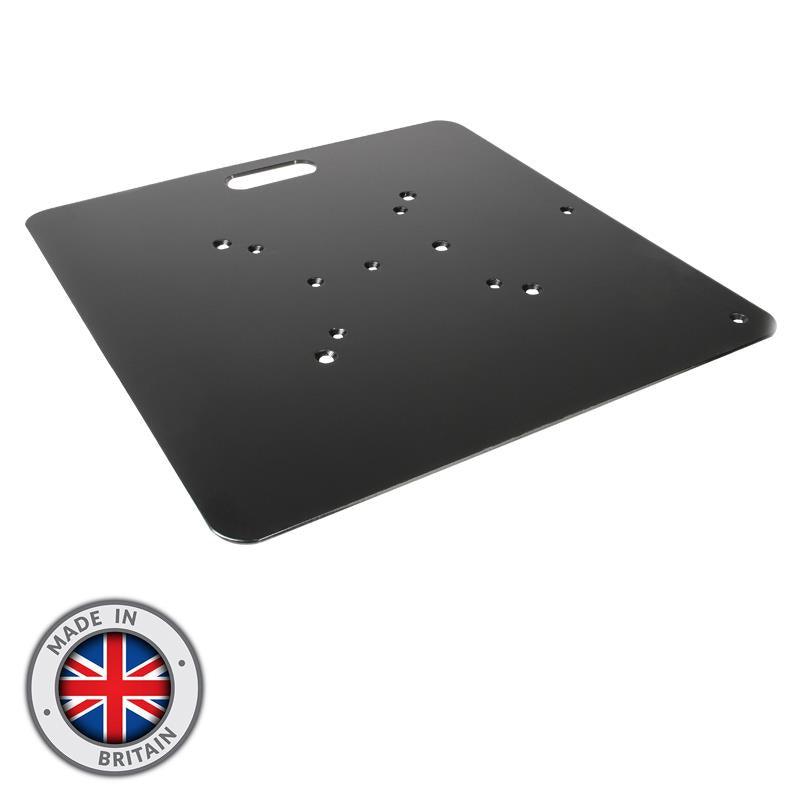 Global Truss BS600 Multi Base Plate 600 x 600mm Black F31-F34; F22-F24 (No Conicals) - DY Pro Audio