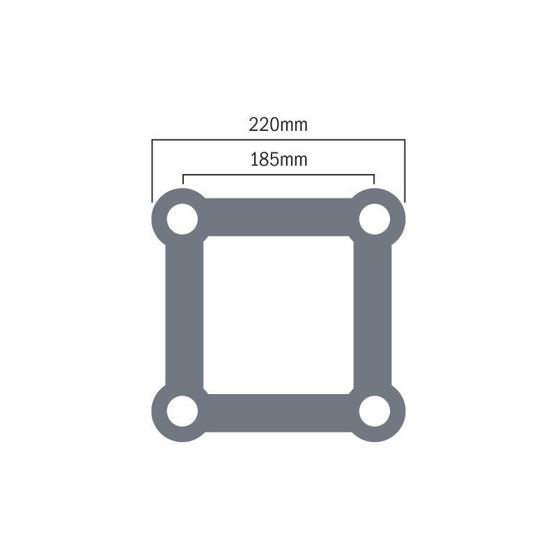 Global Truss F24 0.5m Truss - DY Pro Audio