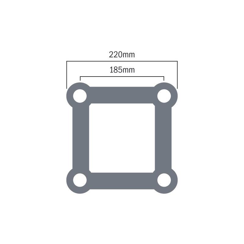 Global Truss F24 90 Degree 3 Way Corner - DY Pro Audio