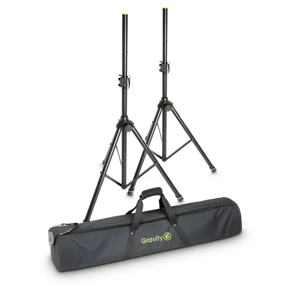 Gravity SS 5212 B SET 1 Speaker Stand Set with Carry Bag - DY Pro Audio