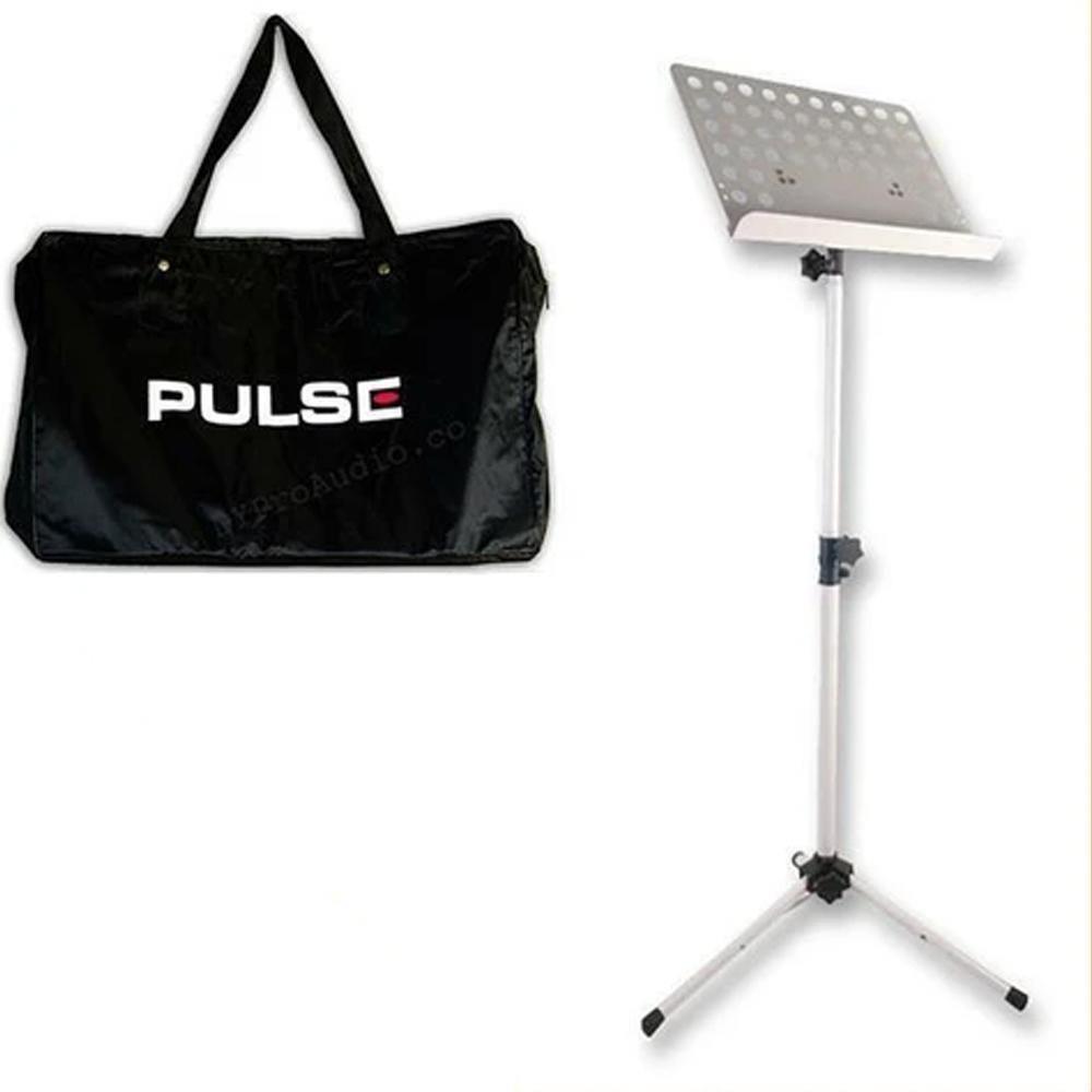 Heavy Duty Orchestral Conductor Sheet Music Stand Tripod Base White + FREE BAG - DY Pro Audio