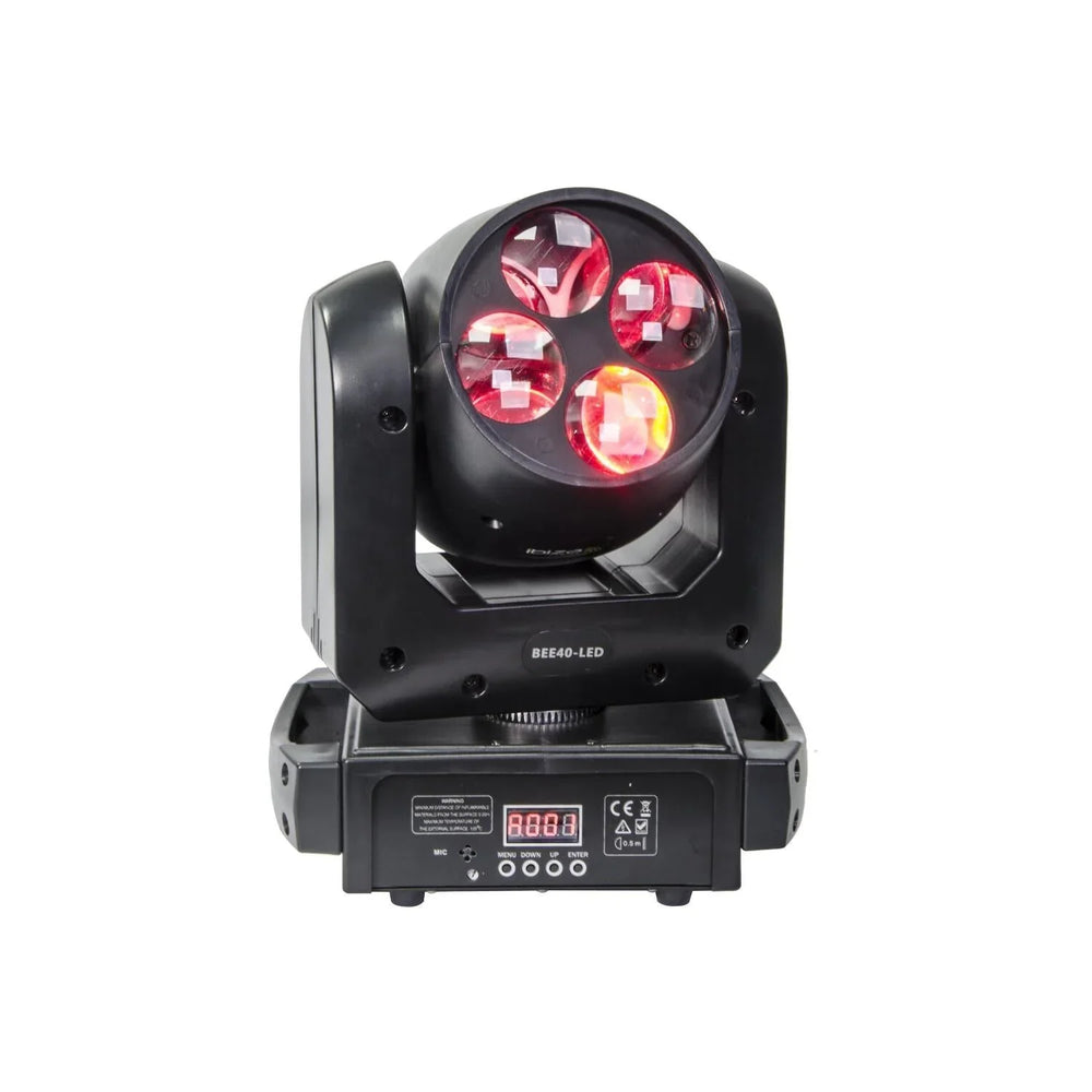 Ibiza BEE40-LED Bee 4 x 10w Effect Moving Head - DY Pro Audio