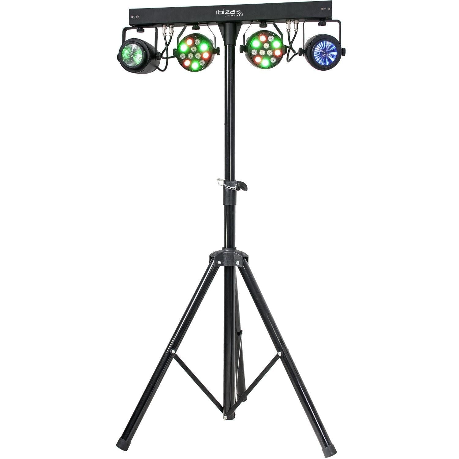 Ibiza DJLIGHT60 Light Stand with Par Cans & Moon Effect - DY Pro Audio