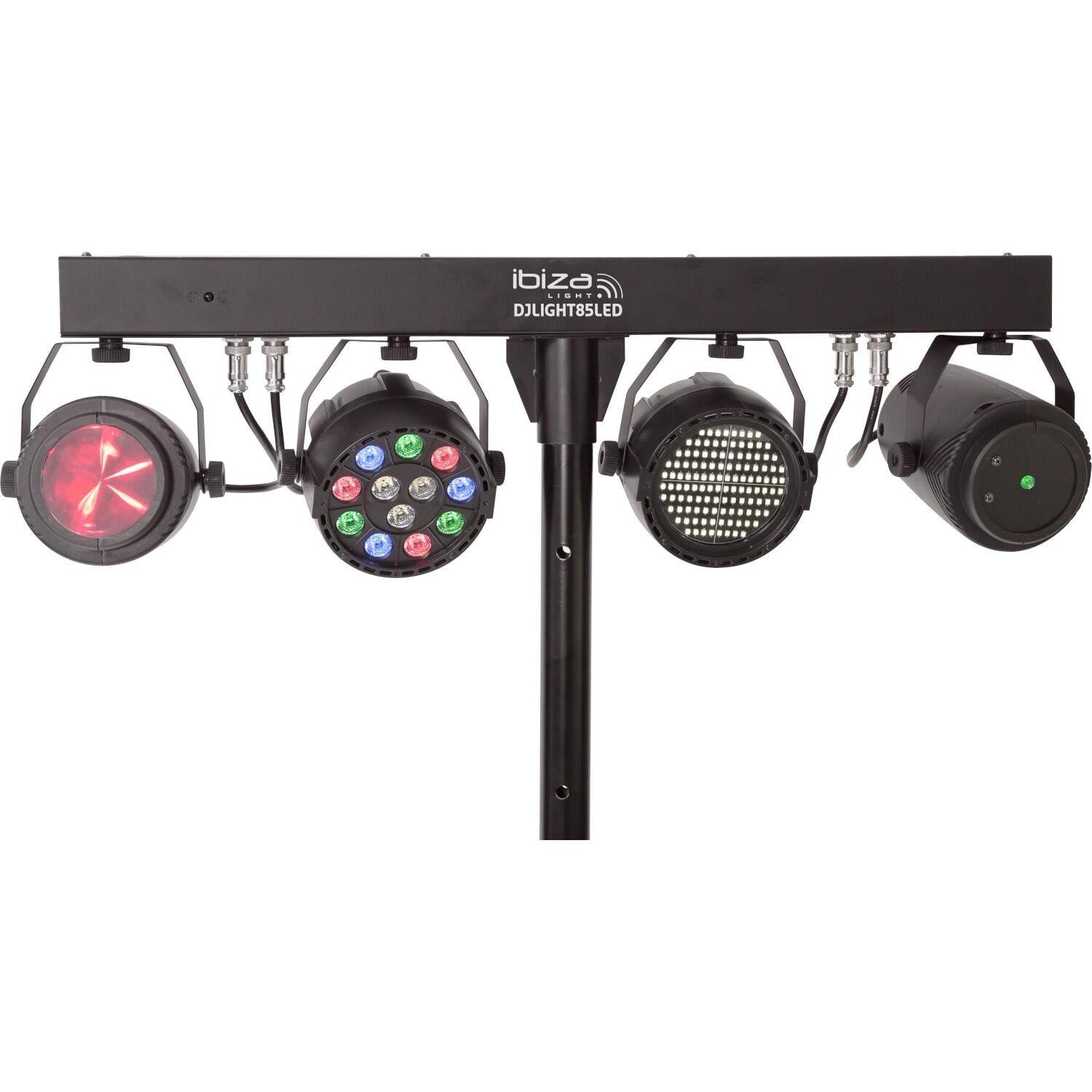 Ibiza DJLIGHT85LED Light Stand with LED Lights - DY Pro Audio