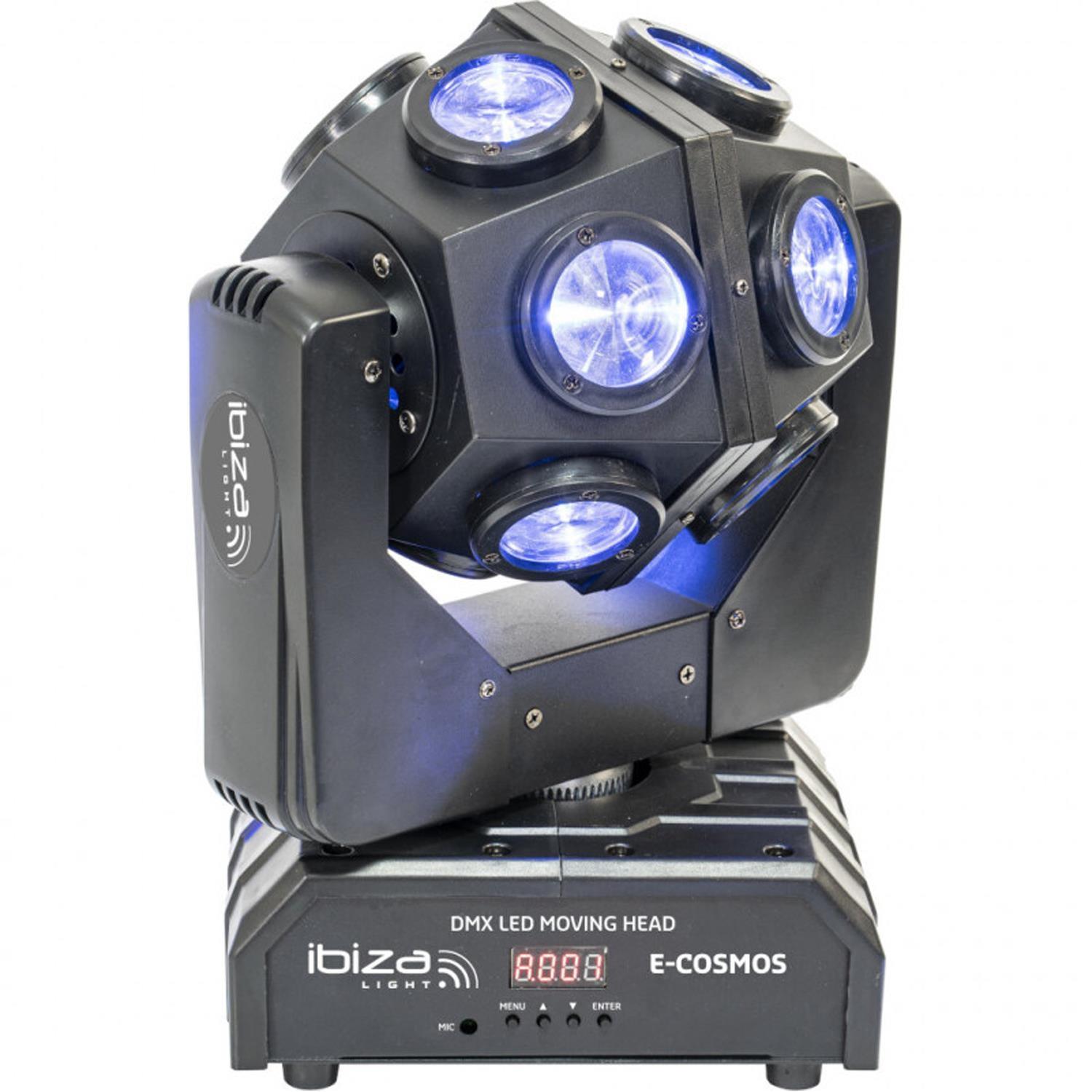 Ibiza E-Cosmos 12 x 10w Retro LED Moving Head - DY Pro Audio