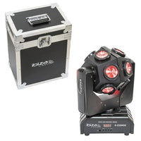 Ibiza E-Cosmos 12 x 10w Retro LED Moving Head with Flight Case - DY Pro Audio