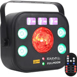 Ibiza FullMoon 5-in-1 DMX Light Effect, Wash, UV, LASER, Strobe, Astro - DY Pro Audio