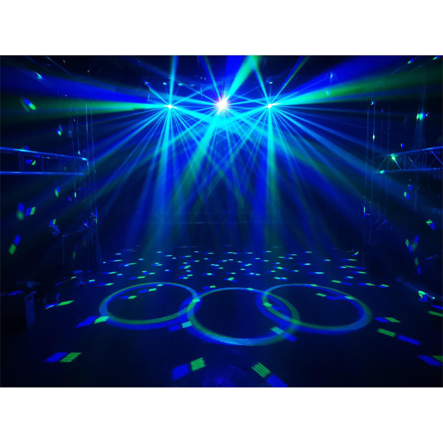 Ibiza FullMoon 5-in-1 DMX Light Effect, Wash, UV, LASER, Strobe, Astro - DY Pro Audio