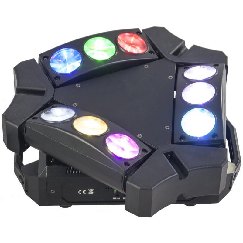 Ibiza Light 9BEAM-MINI 9 x 10w Spider Light Effect - DY Pro Audio