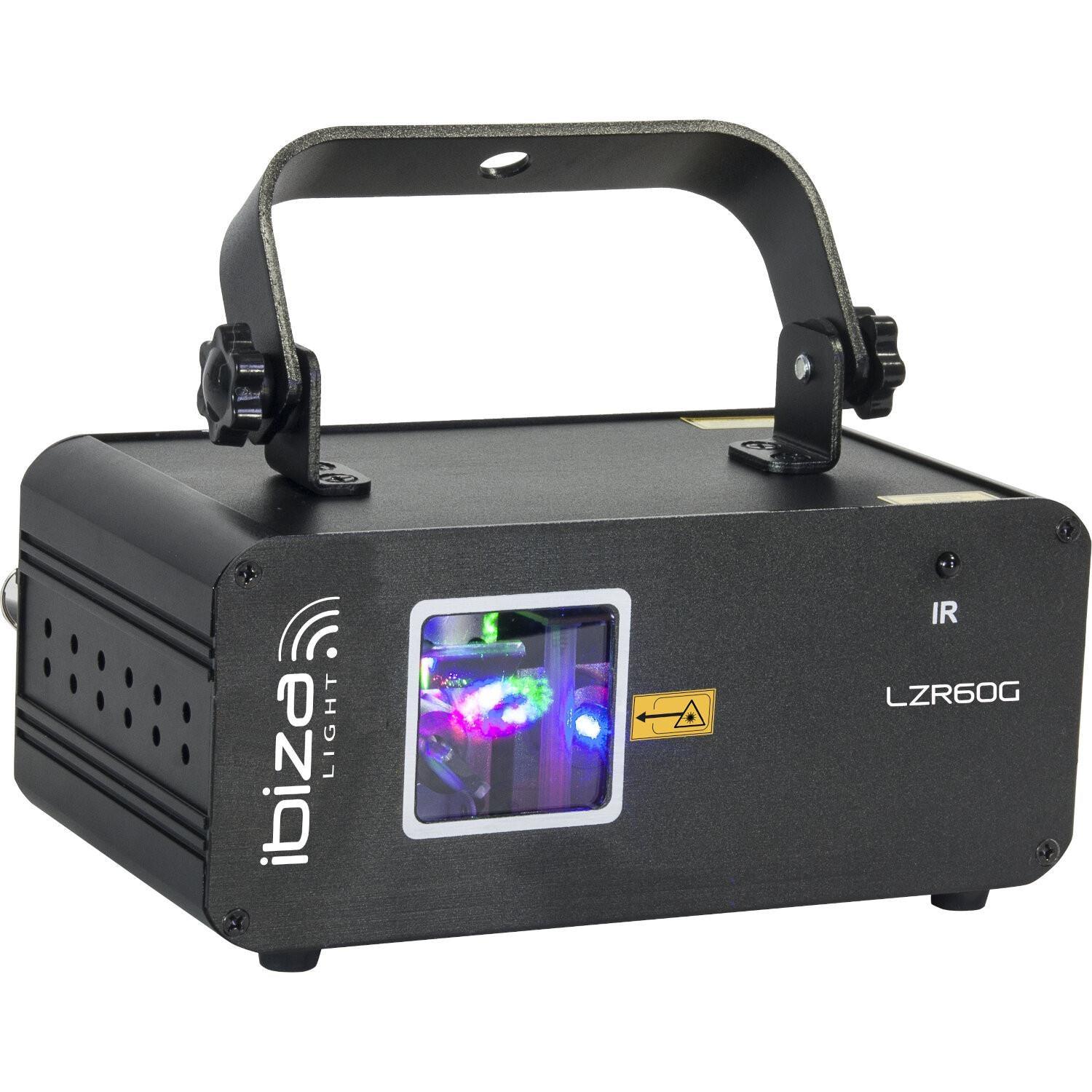 Ibiza Light LZR60G 60mW Green Graphic Laser - DY Pro Audio