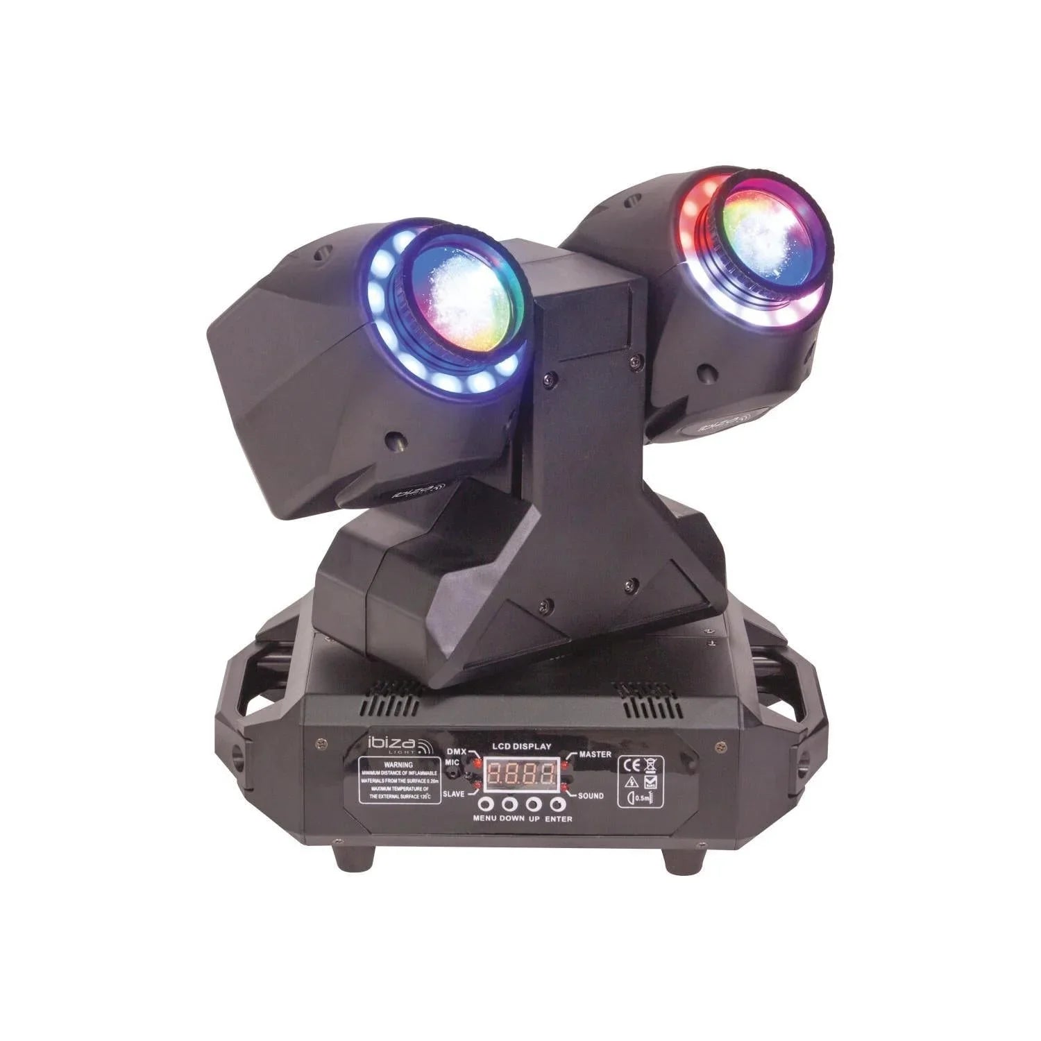Ibiza MHBEAM60-FX Dual 2-in-1 Wash & Beam Led Moving Head - DY Pro Audio
