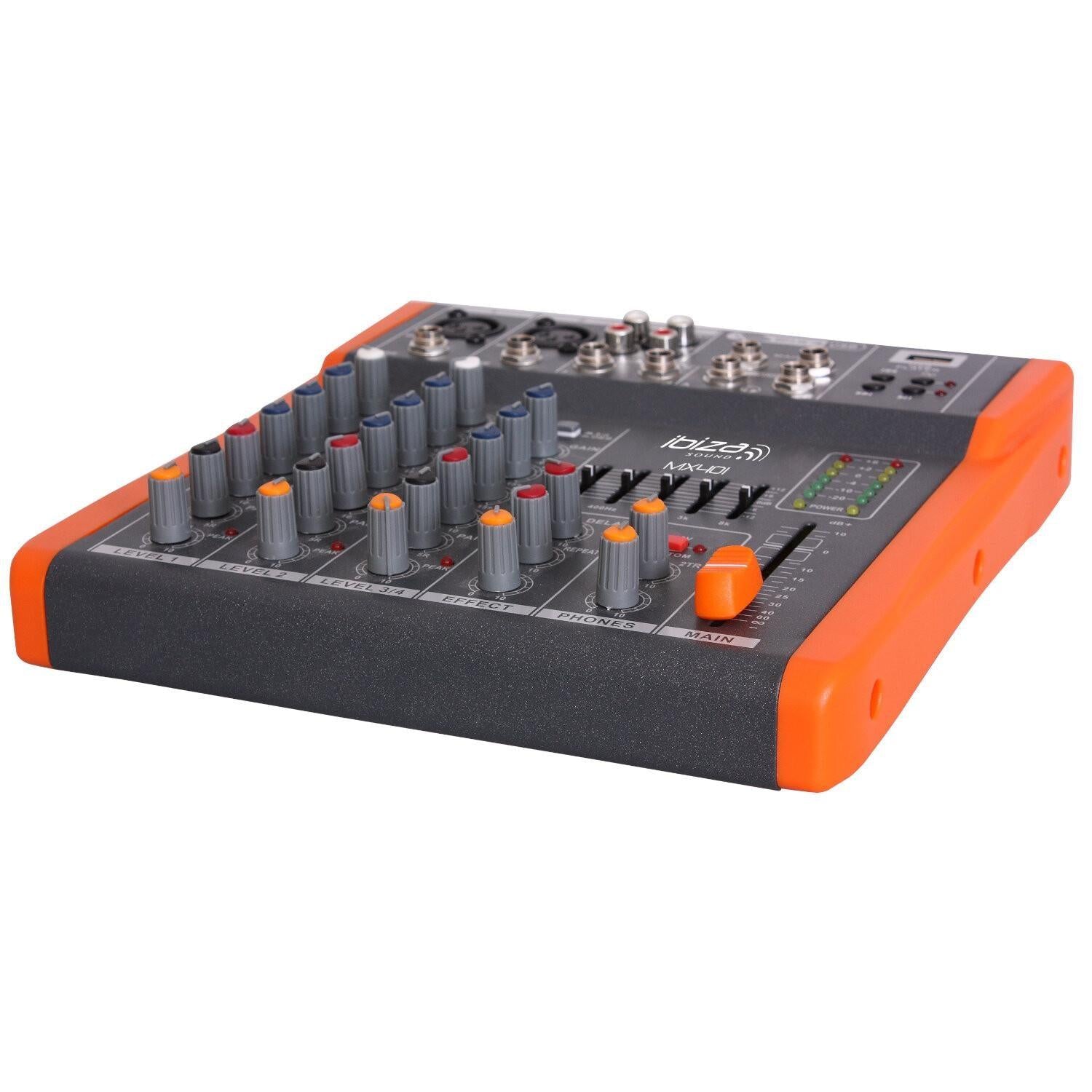 Ibiza MX401 4 Channel Mixing Desk - DY Pro Audio