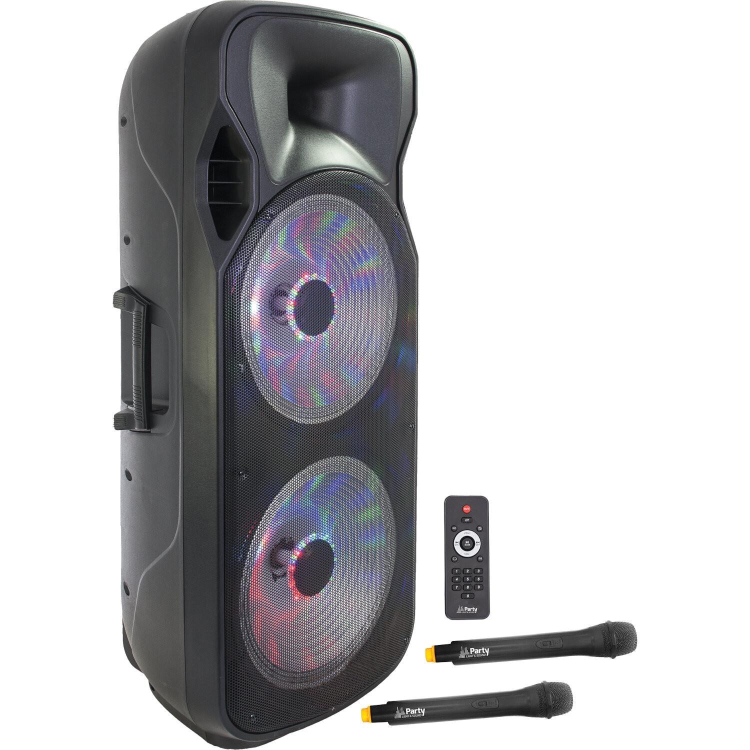 Ibiza Sound Portable Sound System 1000W With USB, Bluetooth, FM, UHF Microphones - DY Pro Audio