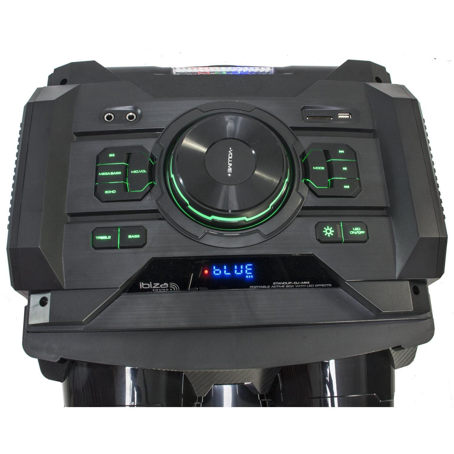 Ibiza STANDUP-DJ-MKII 300w LED Soundbox with Bluetooth, USB, Mic - DY Pro Audio