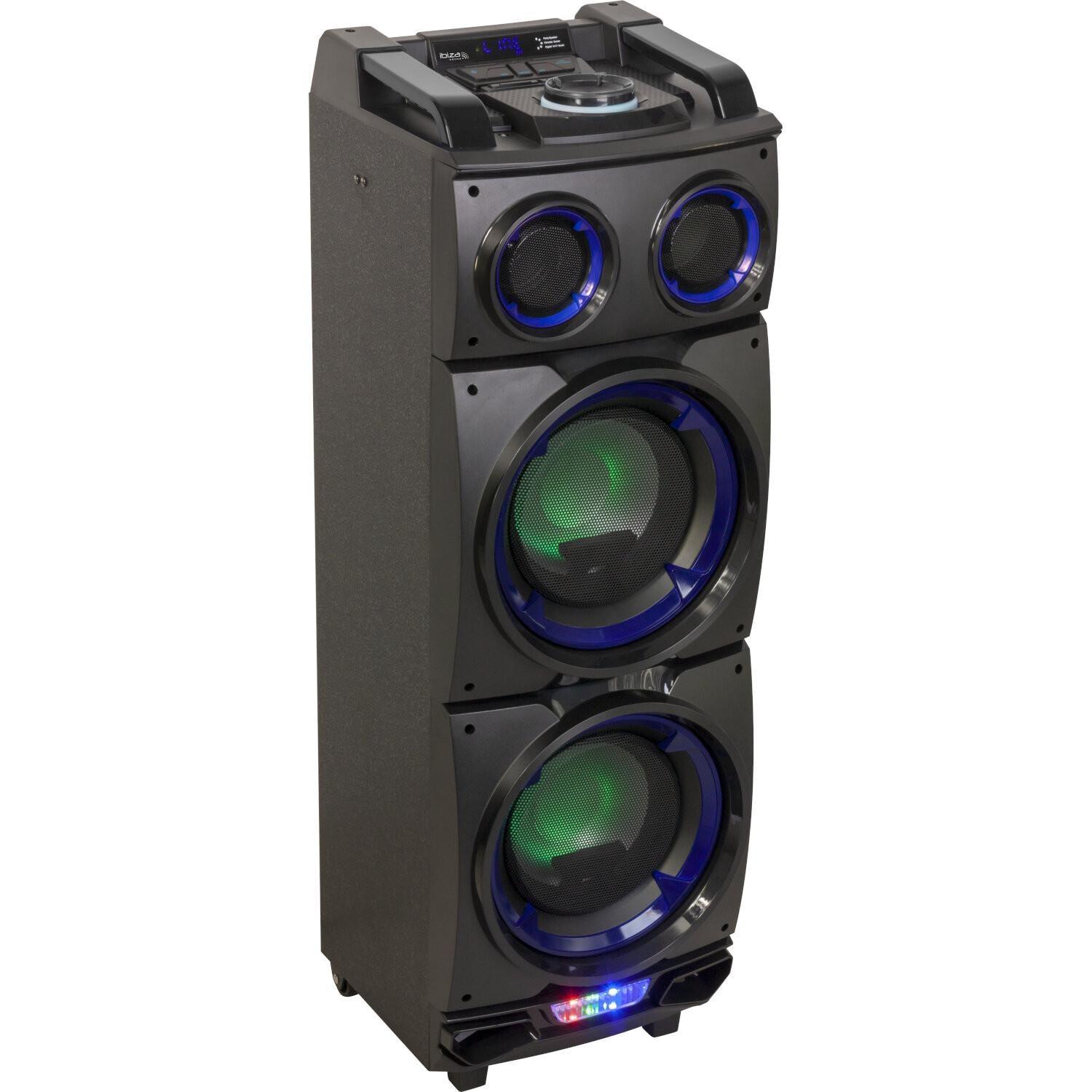 Ibiza STANDUP208 2 x 8" LED Active Soundbox with Bluetooth, Remote - DY Pro Audio
