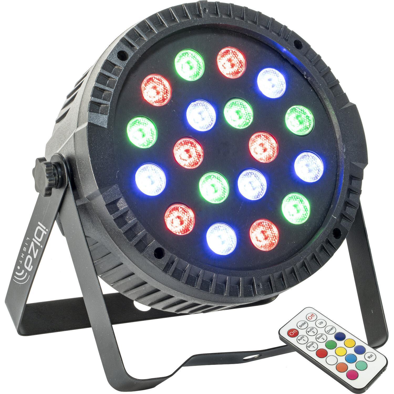 Ibiza ThinPar 18 x 1 RGB Flat LED Par Can - DY Pro Audio