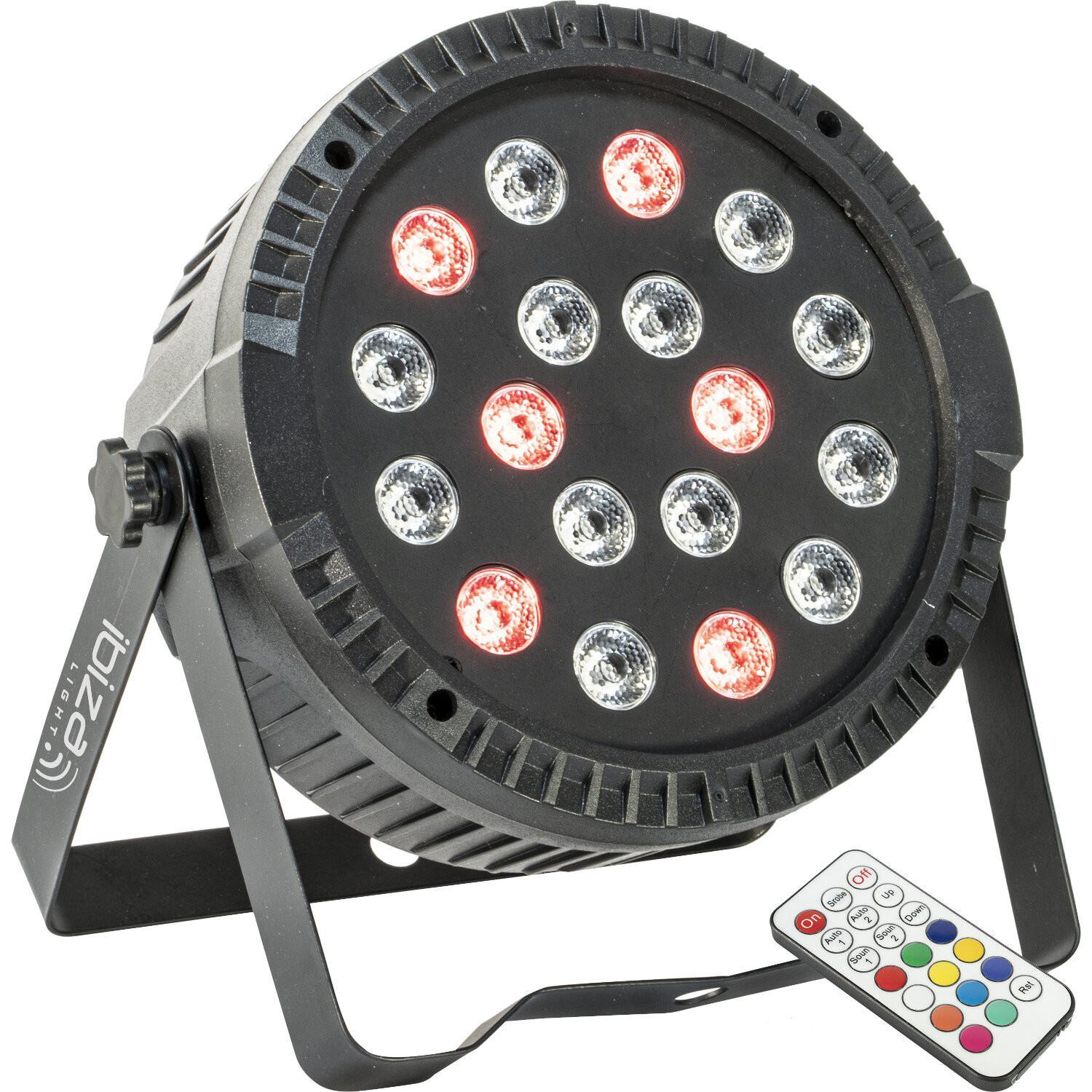 Ibiza ThinPar 18 x 1 RGB Flat LED Par Can - DY Pro Audio
