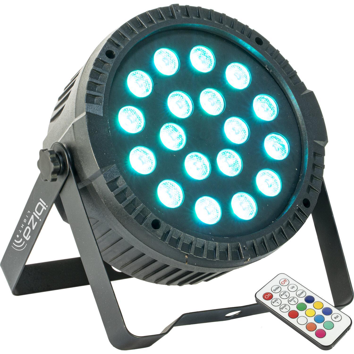 Ibiza ThinPar 18 x 1 RGB Flat LED Par Can - DY Pro Audio