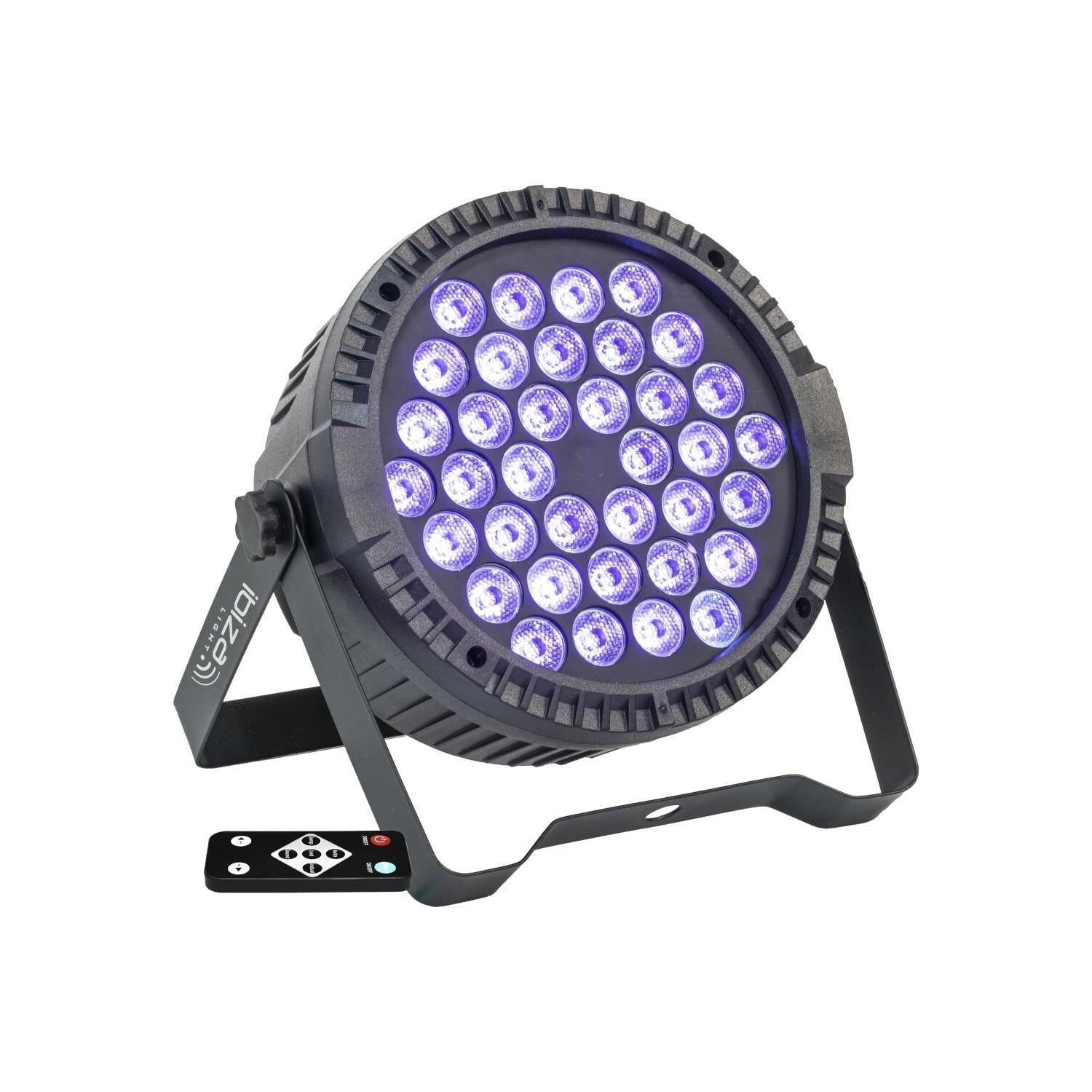 Ibiza ThinPar 36 x 3 UV Flat LED Par Can - DY Pro Audio