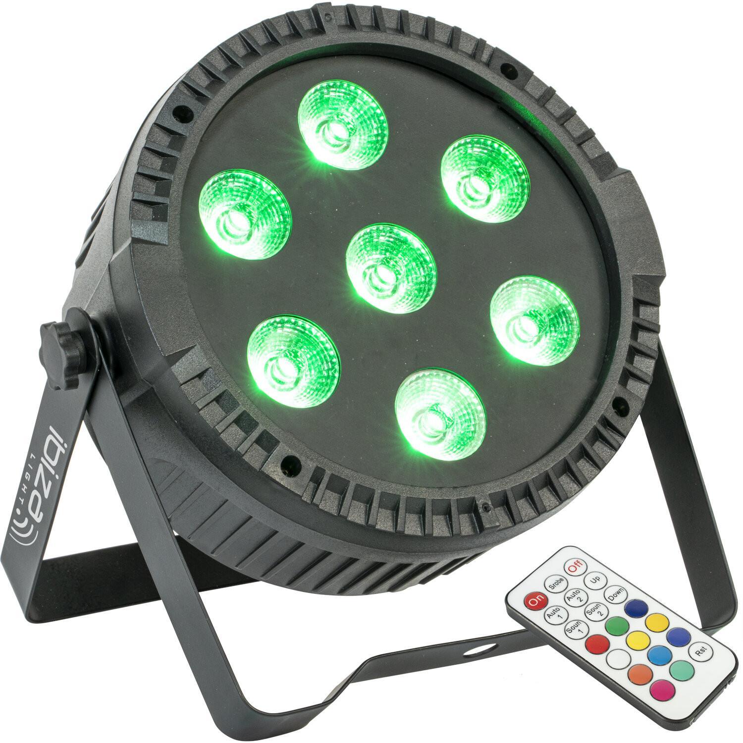 Ibiza ThinPar 7 x 6 RGBW Flat LED Par Can - DY Pro Audio