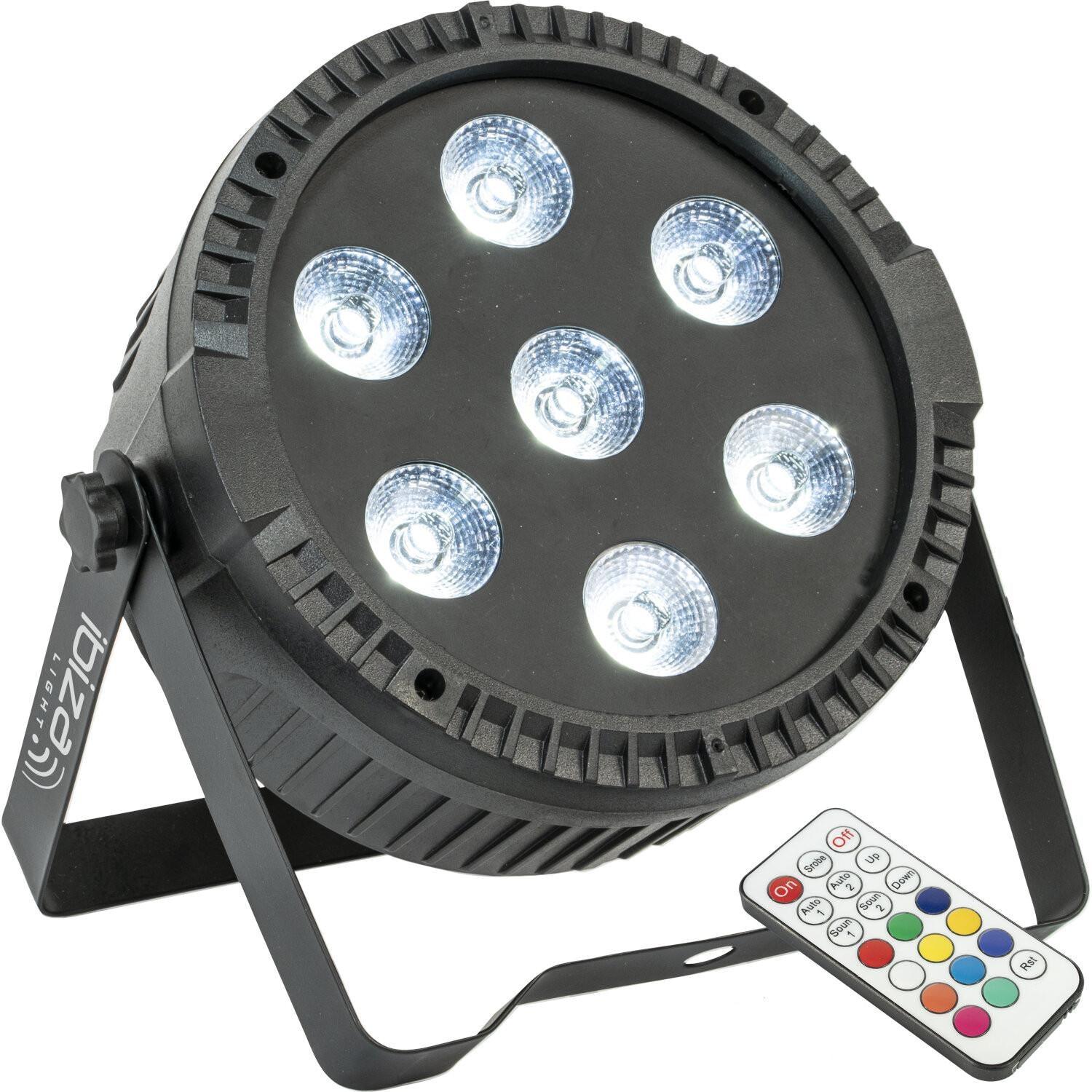 Ibiza ThinPar 7 x 6 RGBW Flat LED Par Can - DY Pro Audio