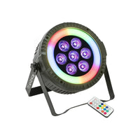 Ibiza ThinPar 7 X 6W RGBW Ring Flat LED Par Can - DY Pro Audio